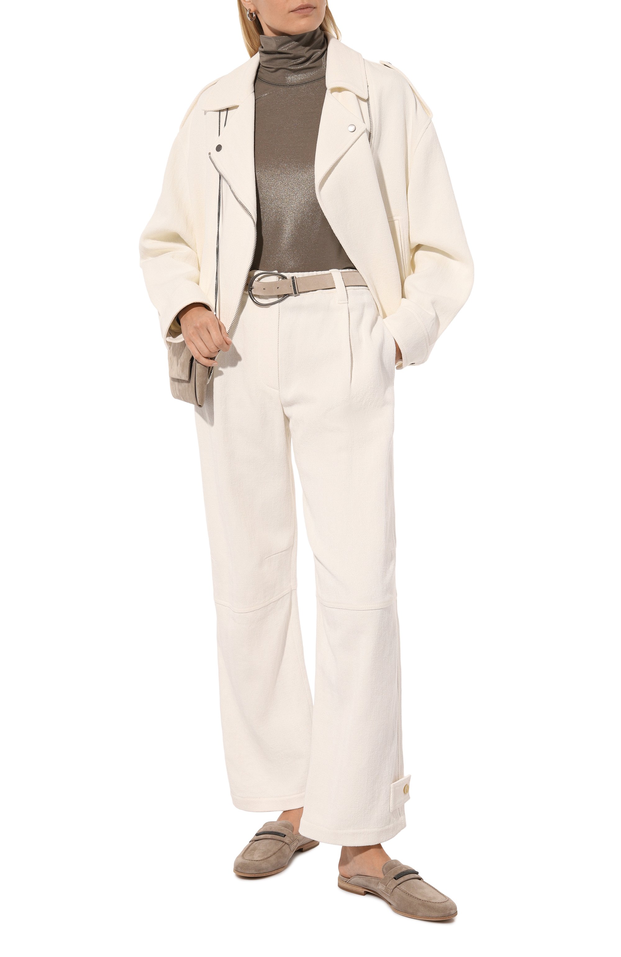 Куртка из хлопка и льна BRUNELLO CUCINELLI, арт. MH5712843, фото 2