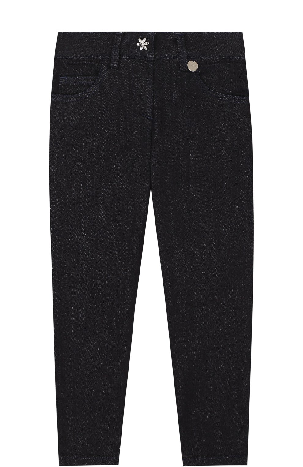 Джинсы зауженного кроя LANVIN синего цвета по цене 19450 руб., арт. 4I6630/IX490/6-9, фото 1 Джинсы зауженного кроя LANVIN, арт. 4I6630/IX490/6-9, фото 1