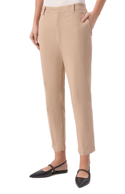 Брюки из хлопка и лиоцелла BRUNELLO CUCINELLI, арт. MA080P5729, фото 3