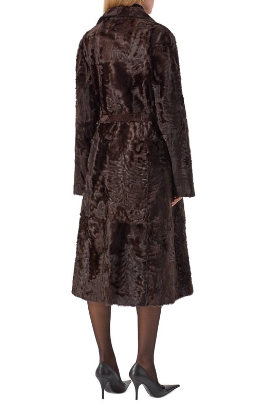 Шуба из овчины Simonetta Ravizza F05C061G1T Коричневый  F05C061G1T Фото 4