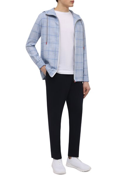 Текстильные кроссовки KITON белого цвета по цене 83900 руб., арт. USSFITSN00809/12-16, фото 2 Текстильные кроссовки KITON, арт. USSFITSN00809/12-16, фото 2