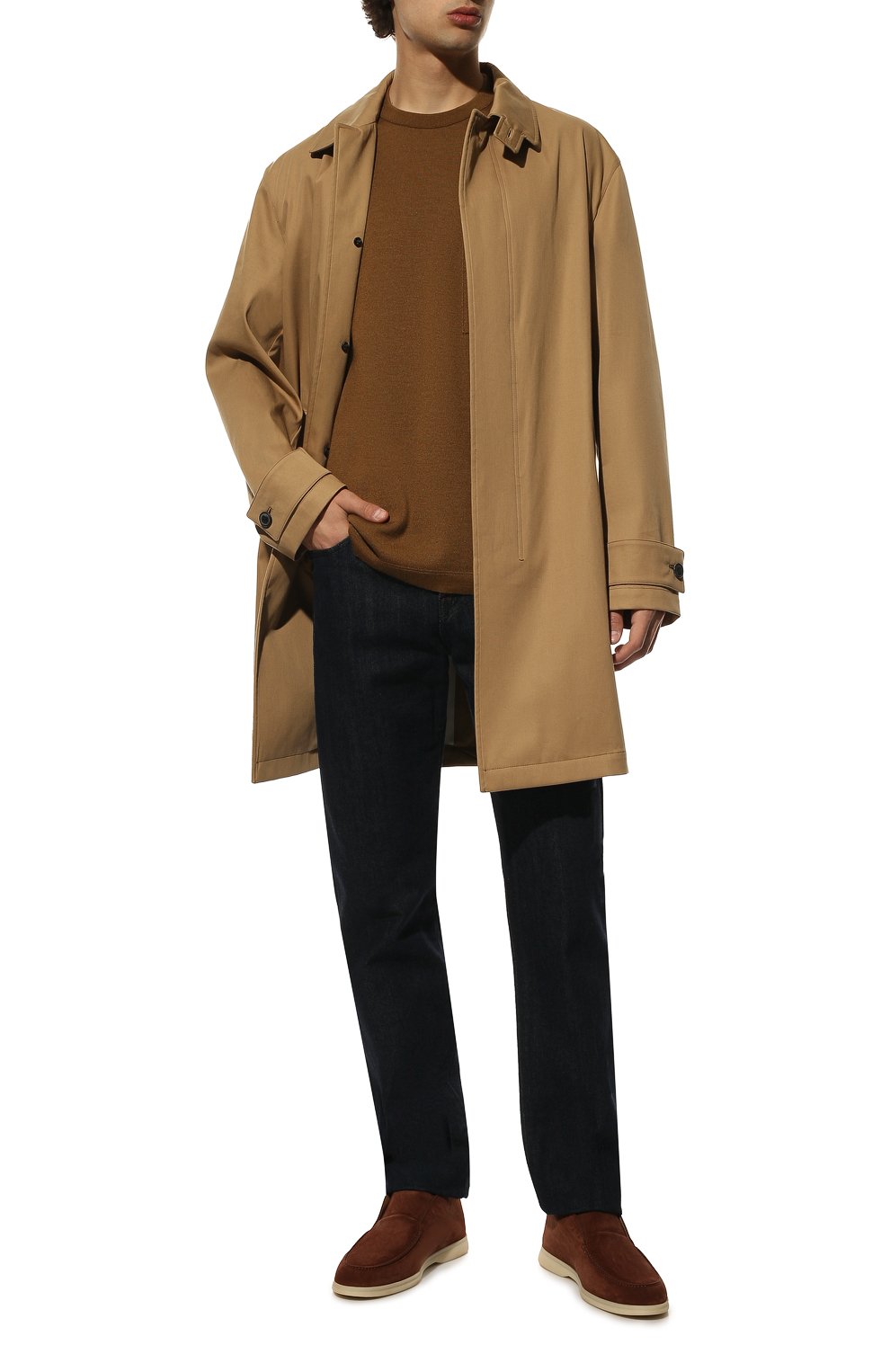 Замшевые ботинки open walk LORO PIANA, арт. FAB4368, фото 2