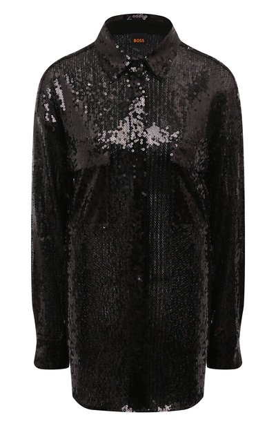 Женская блузка с отделкой пайетками BOSS ORANGE, арт. 50524263