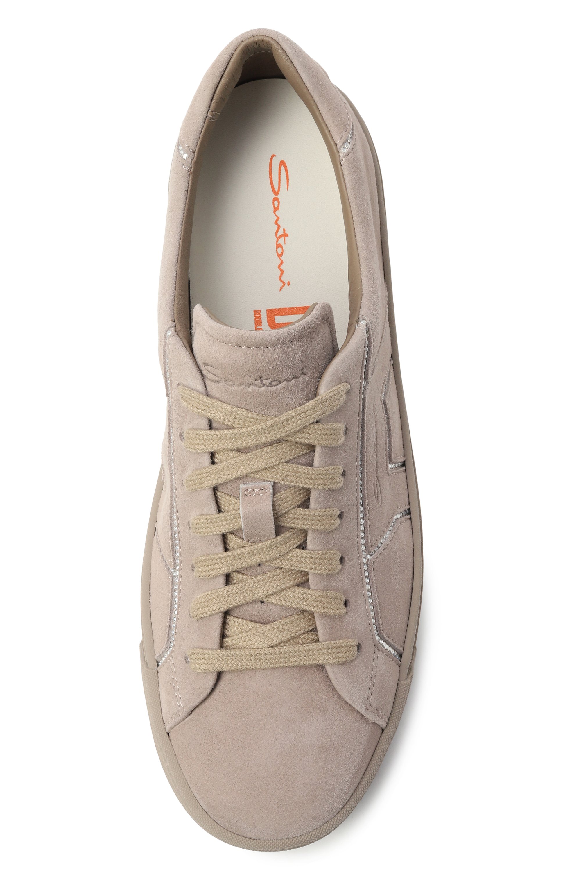 Замшевые кеды SANTONI, арт. WBGG61423ARGTDTB, фото 6