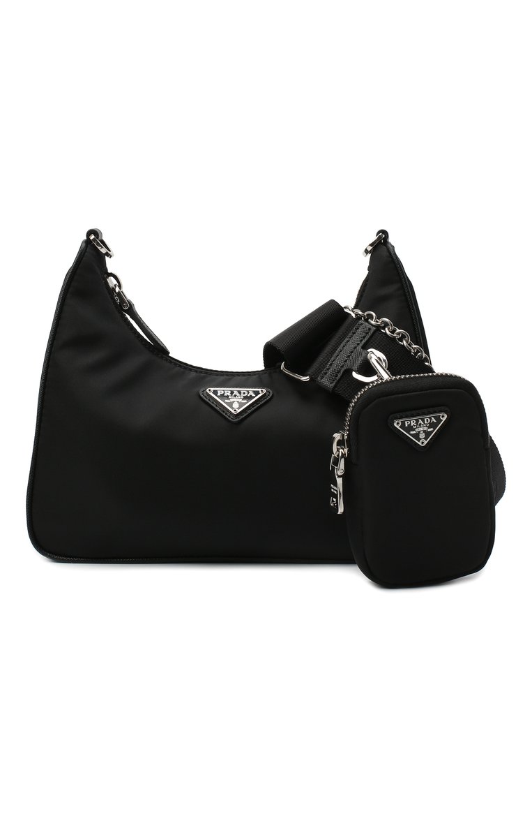 Жен�ская сумка prada re edition bag PRADA черного цвета, арт. 1BH204-R064-F0002-V1L | Фото 3 (Сумки-технические: Сумки через плечо; Материал: Текстиль; Размер: small; Нос: Не проставлено; Региональные ограничения белый список (Axapta Mercury): Не проставлено)