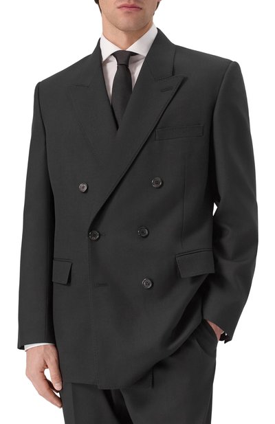 Шерстяной пиджак SAINT LAURENT, арт. 816394/Y2J02, фото 5