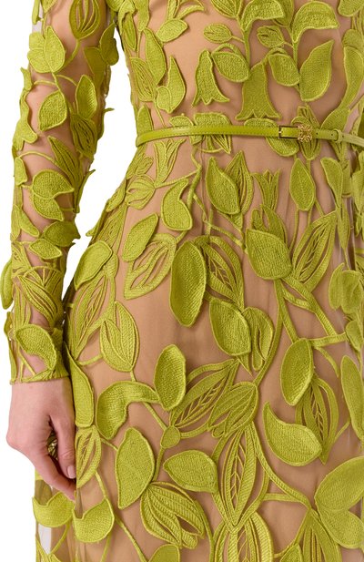 Платье ELIE SAAB салатового цвета по цене 699500 руб., арт. D1089NR26/YA061, фото 4 Платье ELIE SAAB, арт. D1089NR26/YA061, фото 4