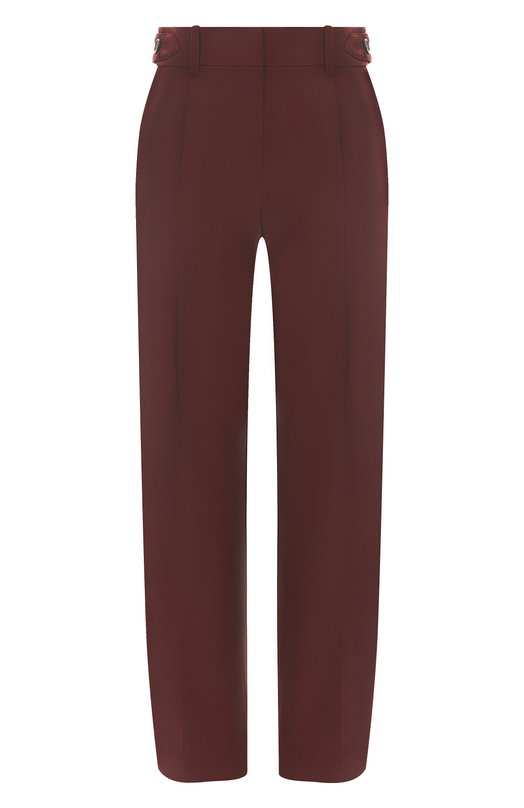Брюки из шерсти и хлопка Brunello Cucinelli MA033P9039 Бордовый MA033P9039