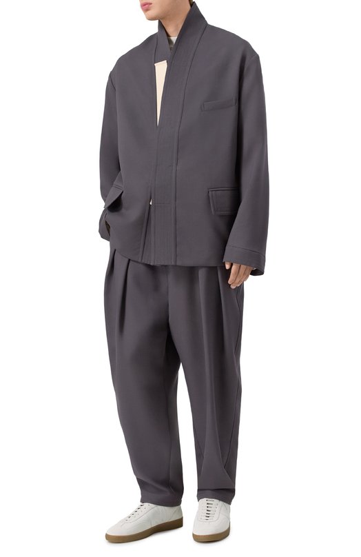 Замшевые кеды MSGM 3940MS021/996 Белый  3940MS021/996 Фото 2