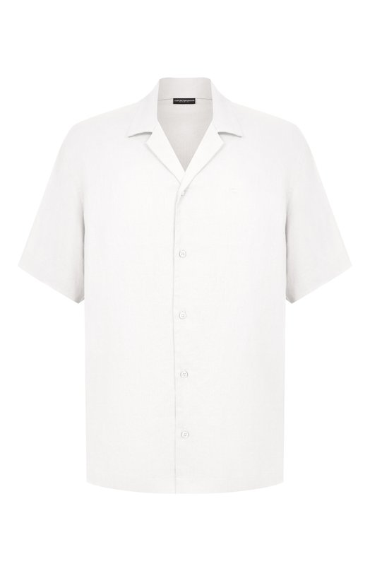 Рубашка изо льна и вискозы Emporio Armani EM000593/AF12356 Белый EM000593/AF12356