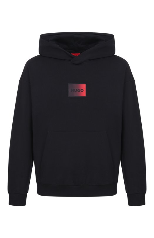 Хлопковое худи HUGO 50553145 Чёрный 50553145