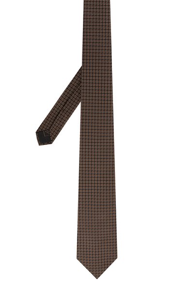 Шелковый галстук с узором BRIONI, арт. 062I00/07430, фото 2