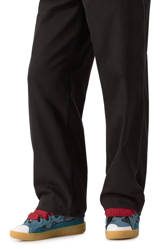 Комбинированные кеды Curb Lanvin SKRK11/DRAG Синий  SKRK11/DRAG Фото 3