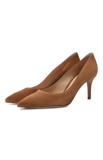 Женские замшевые туфли gianvito 70 GIANVITO ROSSI, арт. G26770.70RIC.CAMSELL