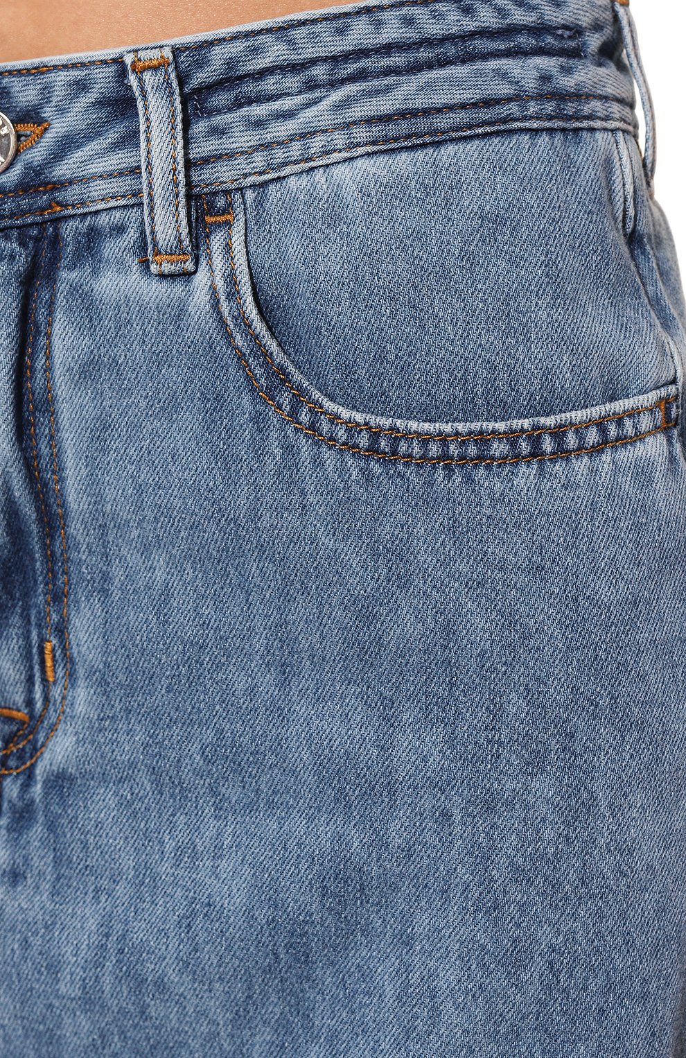 Джинсовая юбка JACOB COHEN голубого цвета по цене 42050 руб., арт. V G 006 03 T 9860/210F, фото 5 Джинсовая юбка JACOB COHEN, арт. V G 006 03 T 9860/210F, фото 5