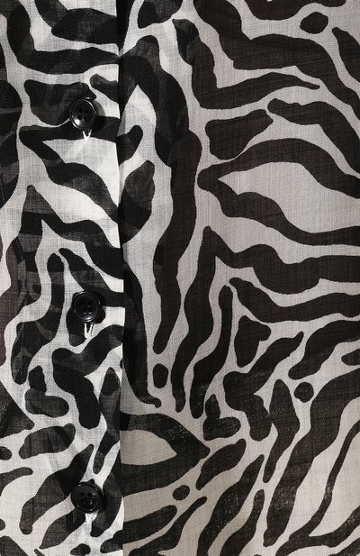 Шерстяная рубашка SAINT LAURENT черно-белого цвета по цене 119500 руб., арт. 611071/Y1A72, фото 5 Шерстяная рубашка SAINT LAURENT, арт. 611071/Y1A72, фото 5