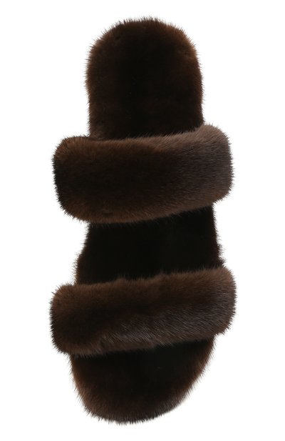 Меховые шлепанцы bleach из норки SAINT LAURENT, арт. 649014/E0E00, фото 5