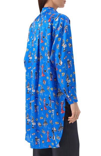 Атласная рубашка YANINA, арт. T-3122, фото 4