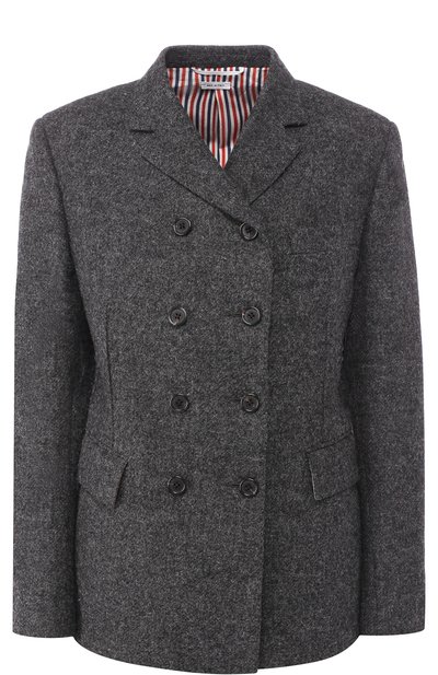 Женский двубортный шерстяной жакет THOM BROWNE, арт. FBC460A-03793 035