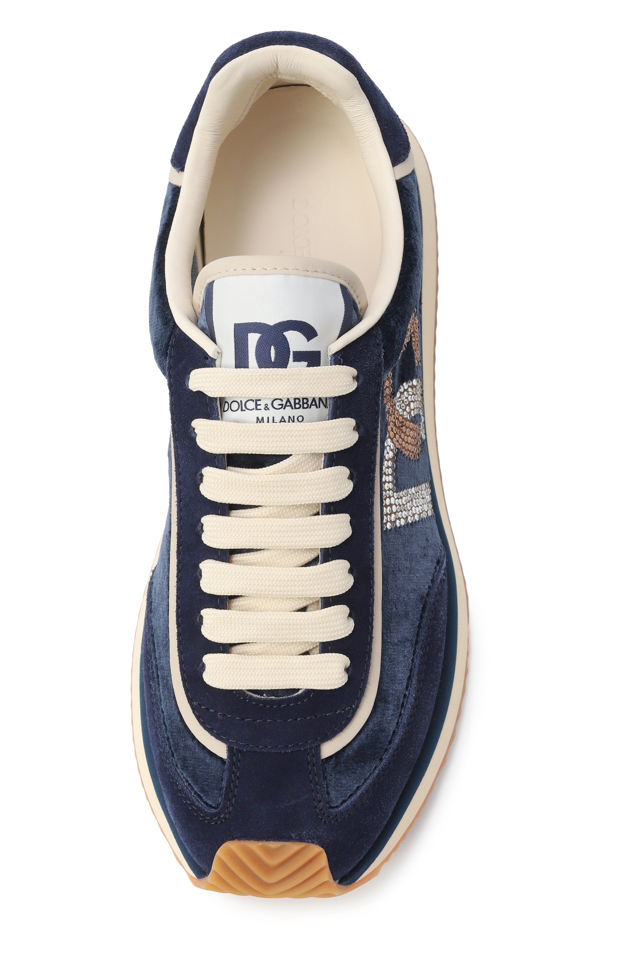 Комбинированные кроссовки dg cushion DOLCE & GABBANA, арт. CK2288/A6N32, фото 6