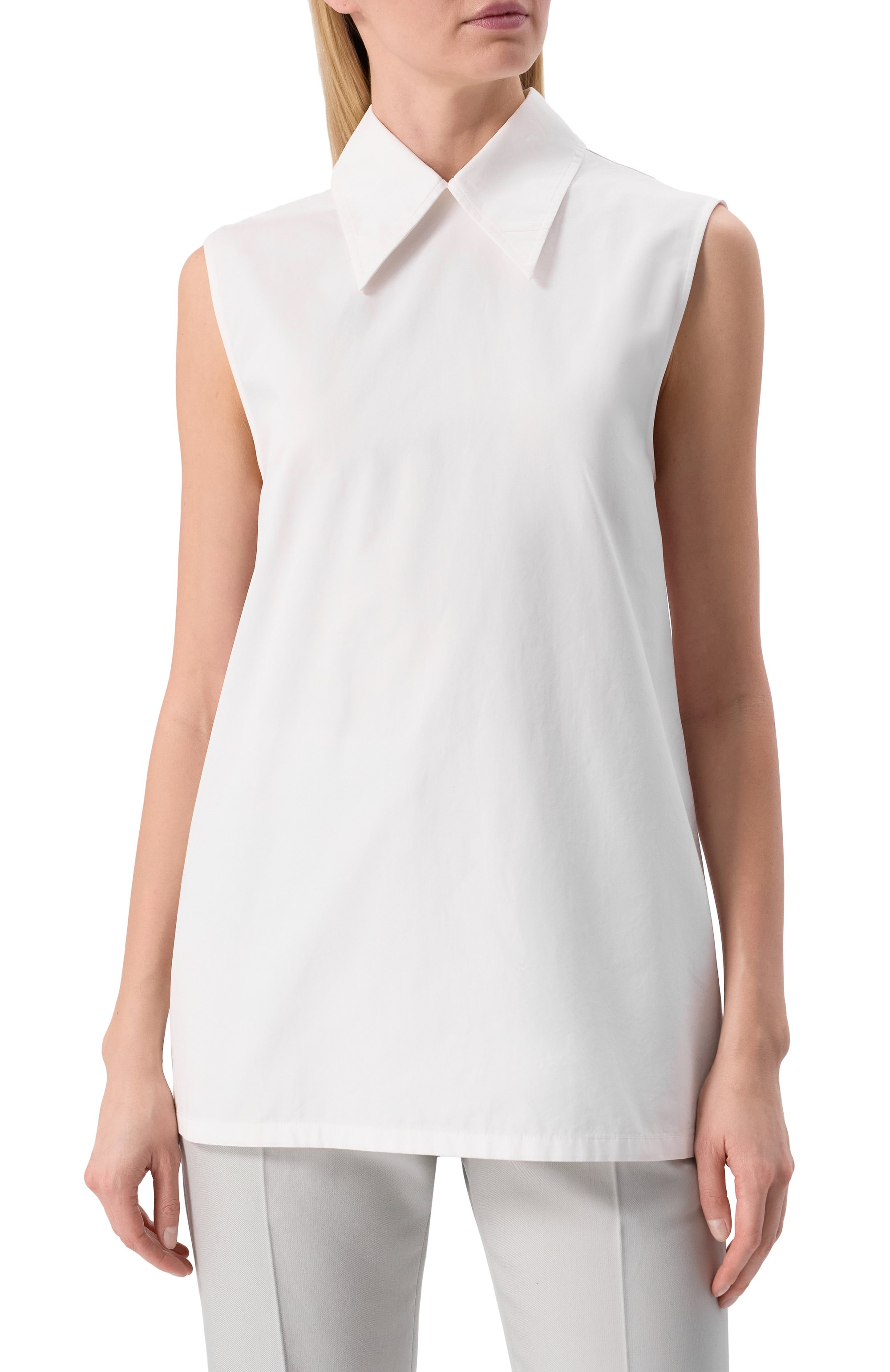 Хлопковый топ JIL SANDER, арт. J02NC0216/J45002, фото 3