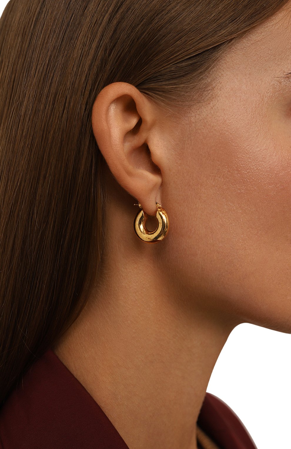 Серьги JIL SANDER золотого цвета по цене 51850 руб., арт. J11VG0003 P4865, фото 2 Серьги JIL SANDER, арт. J11VG0003 P4865, фото 2