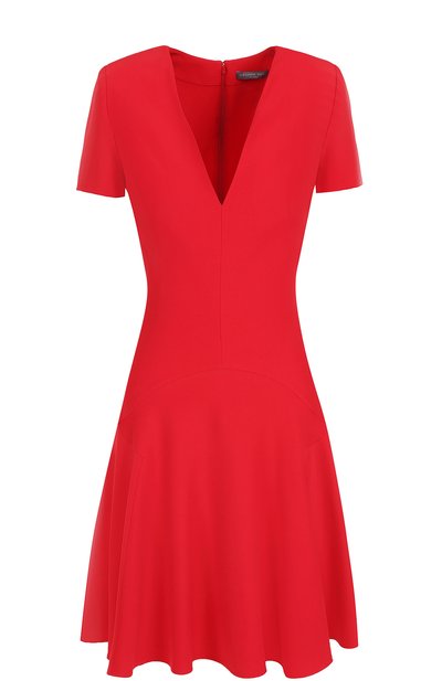 Женское приталенное мини-платье с v-образным вырезом ALEXANDER MCQUEEN, арт. 477793/QJE40
