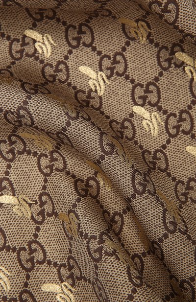 Шелковый платок GUCCI зеленого цвета по цене 13800 руб., арт. 663710/4G001, фото 2 Шелковый платок GUCCI, арт. 663710/4G001, фото 2