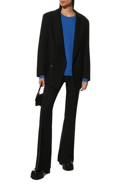 Хлопковый свитшот DRIES VAN NOTEN синего цвета по цене 34950 руб., арт. 222-011104-5615, фото 2 Хлопковый свитшот DRIES VAN NOTEN, арт. 222-011104-5615, фото 2