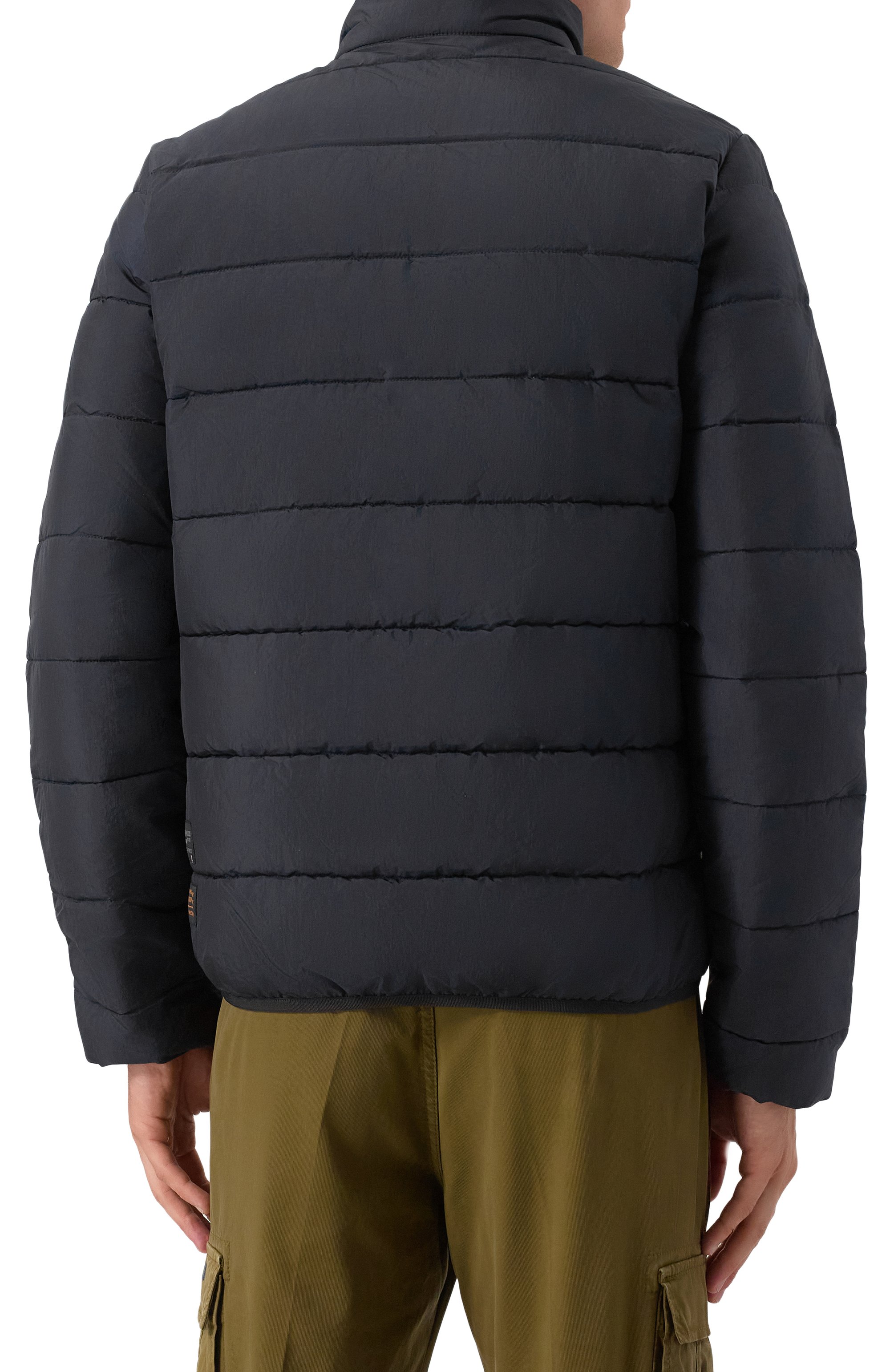 Пуховик AERONAUTICA MILITARE темно-синего цвета по цене 32400 руб., арт. AB3022UCT04214, фото 4 Пуховик AERONAUTICA MILITARE, арт. AB3022UCT04214, фото 4