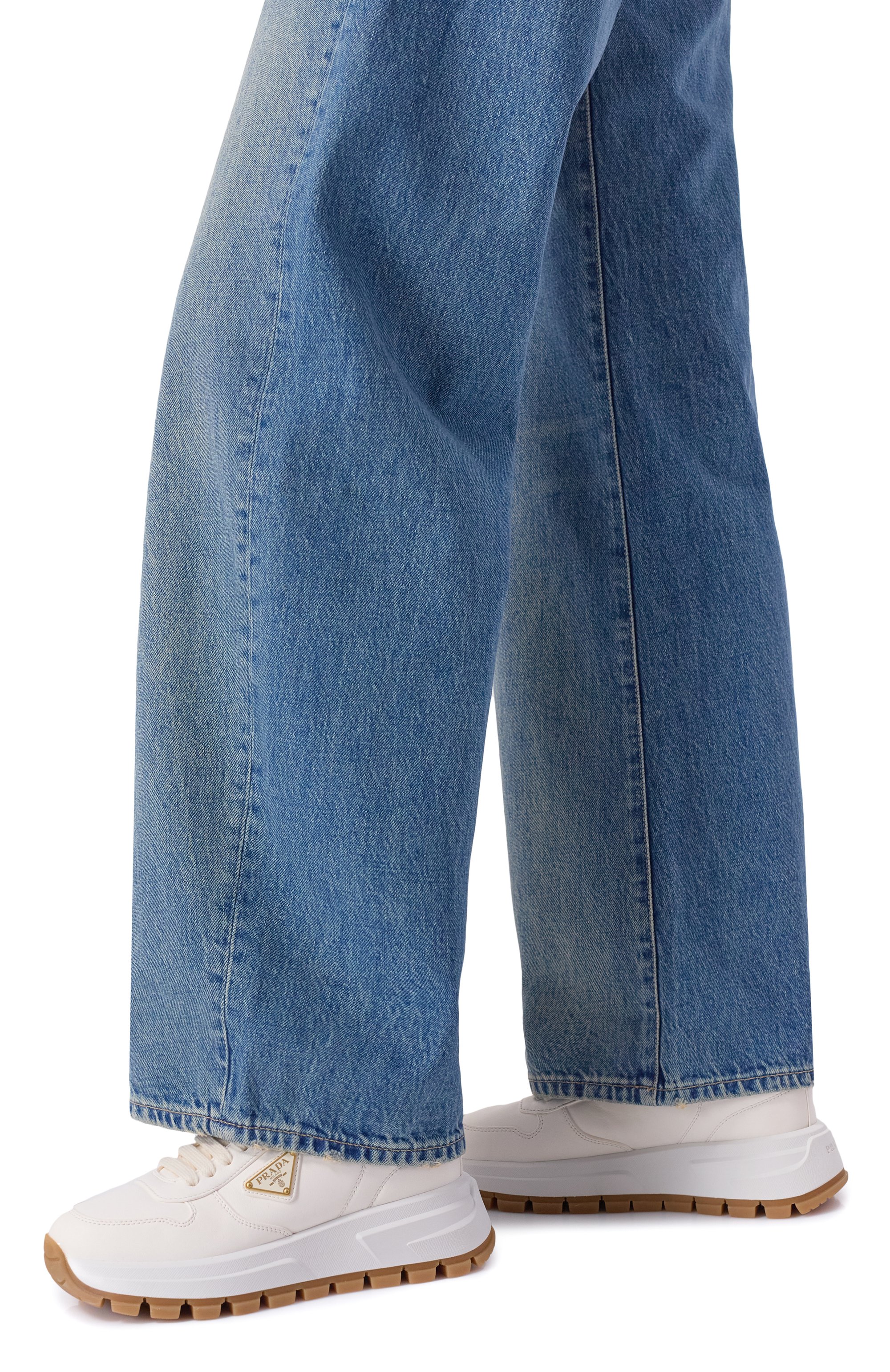 Кожаные кроссовки prax 01 PRADA, арт. 1E804M/038, фото 2