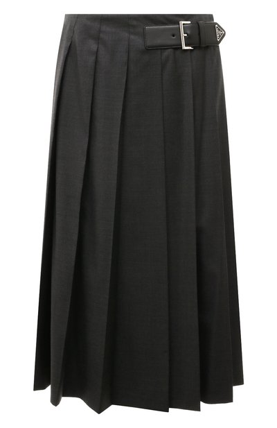 Женская шерстяная юбка PRADA, арт. P122UE-11BA-F0308-221