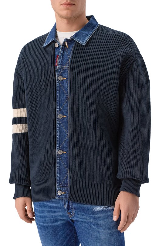 Кардиган Dsquared2 S74HA1633/D13185 Синий  S74HA1633/D13185 Фото 3