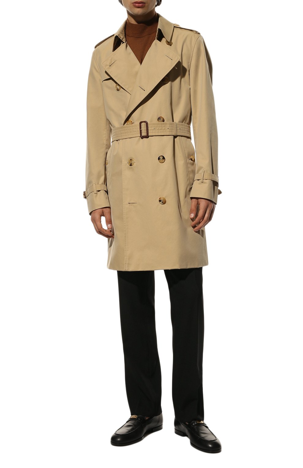 Хлопковый тренч chelsea BURBERRY бежевого цвета по цене 236500 руб., арт. 4073492, фото 2 Хлопковый тренч chelsea BURBERRY, арт. 4073492, фото 2