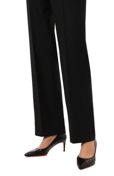 Кожаные туфли SANTONI черного цвета по цене 79150 руб., арт. WDLG70946HI2NSZA, фото 3 Кожаные туфли SANTONI, арт. WDLG70946HI2NSZA, фото 3