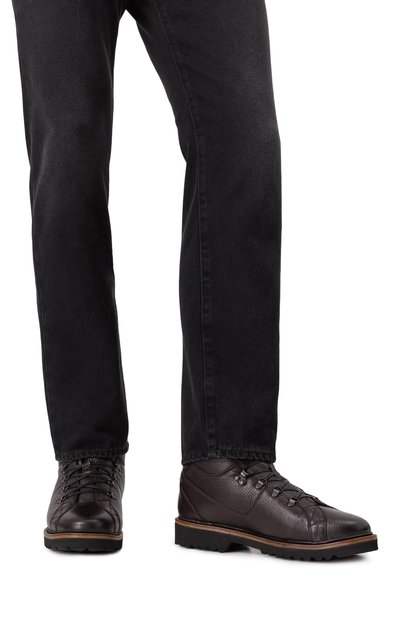 Кожаные ботинки KITON, арт. USSA175N0012601, фото 3