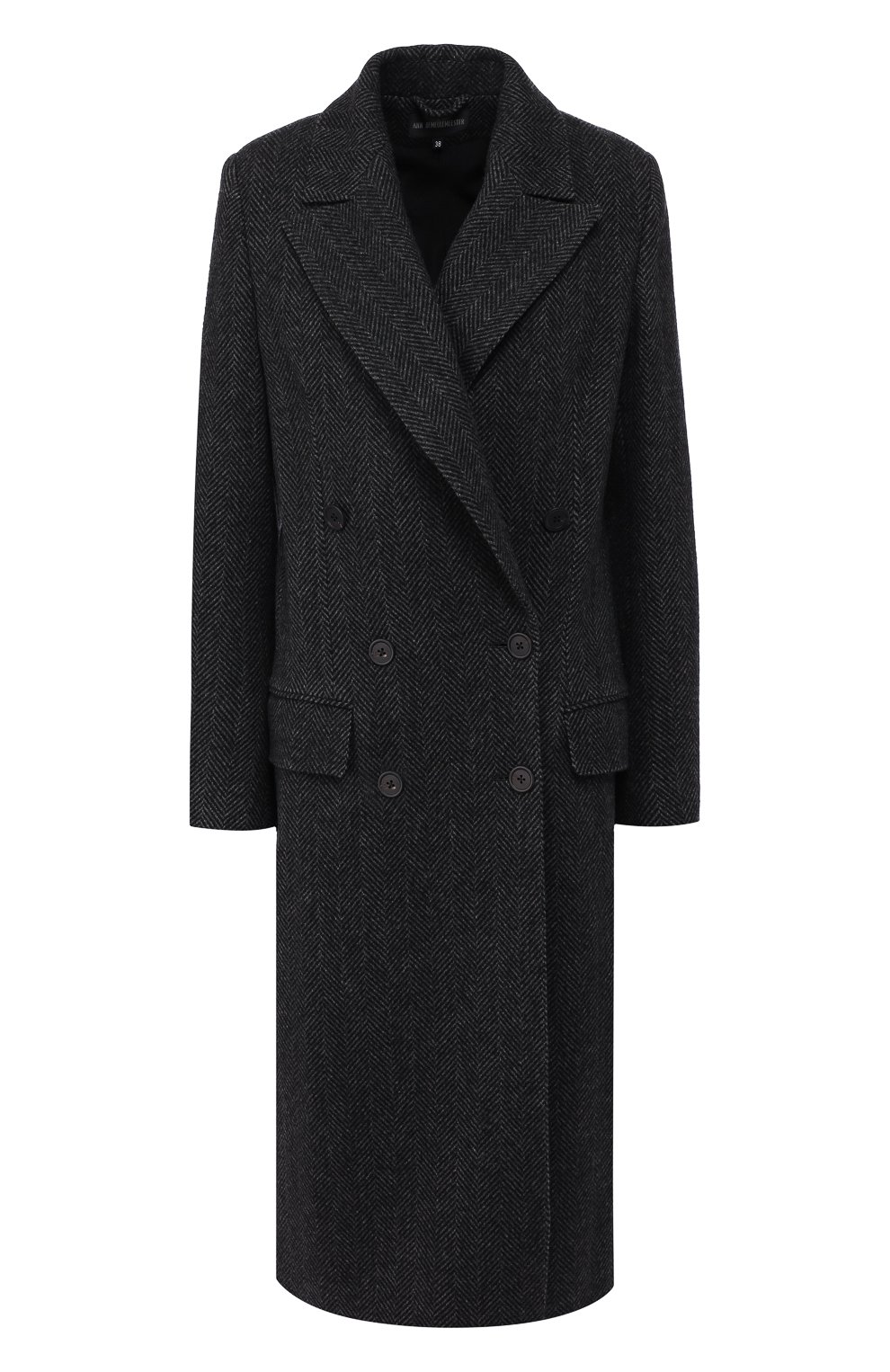 Шерстяное пальто ANN DEMEULEMEESTER черного цвета по цене 103000 руб., арт. 1902-1102-P-197-099, фото 1 Шерстяное пальто ANN DEMEULEMEESTER, арт. 1902-1102-P-197-099, фото 1