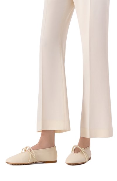 Женские кожаные балетки rosa mary-jane BOTTEGA VENETA, арт. 855866/VBSD0