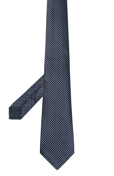 Шелковый галстук KITON синего цвета по цене 29950 руб., арт. UCRVKLC01L6601, фото 3 Шелковый галстук KITON, арт. UCRVKLC01L6601, фото 3