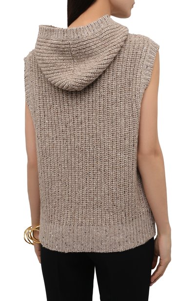 Жилет из кашемира и шерсти BRUNELLO CUCINELLI, арт. MBC356209, фото 4