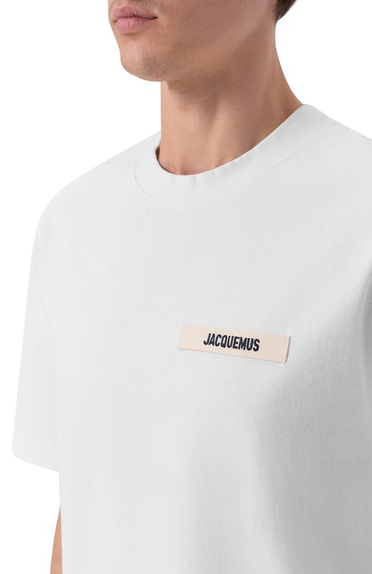 Хлопковая футболка Jacquemus 25HTSM00133/AJ00226 Белый  25HTSM00133/AJ00226 Фото 5