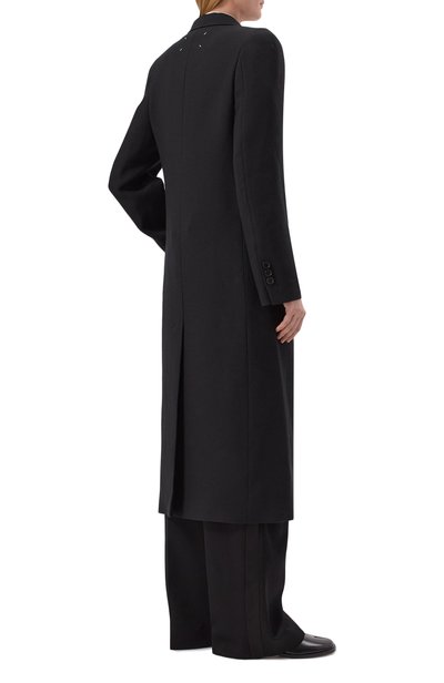 Шерстяное пальто MAISON MARGIELA черного цвета по цене 543500 руб., арт. S51AA0367/M35994, фото 4 Шерстяное пальто MAISON MARGIELA, арт. S51AA0367/M35994, фото 4