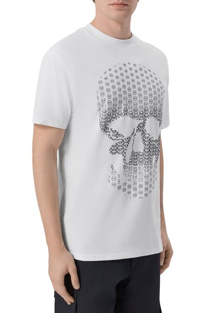 Хлопковая футболка PHILIPP PLEIN, арт. SAFC MTK8686 PJY002N, фото 3