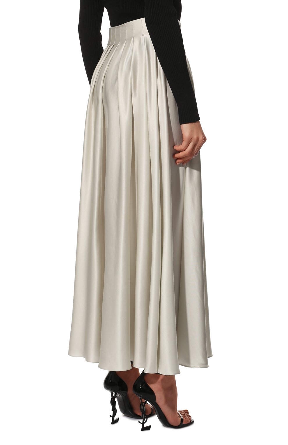 Шелковая юбка GIORGIO ARMANI кремового цвета по цене 299500 руб., арт. 2SHNN068/T036A, фото 4 Шелковая юбка GIORGIO ARMANI, арт. 2SHNN068/T036A, фото 4