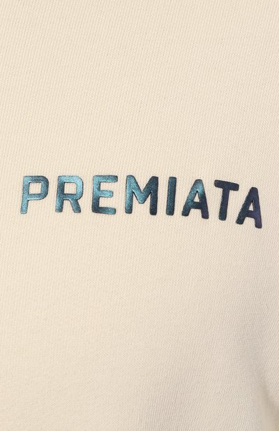 Хлопковая толстовка PREMIATA кремового цвета по цене 29000 руб., арт. PW23_51PD, фото 5 Хлопковая толстовка PREMIATA, арт. PW23_51PD, фото 5