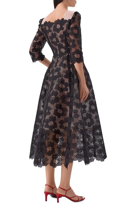 Хлопковое платье Vika Gazinskaya SS26-13256 Чёрный  SS26-13256 Фото 3