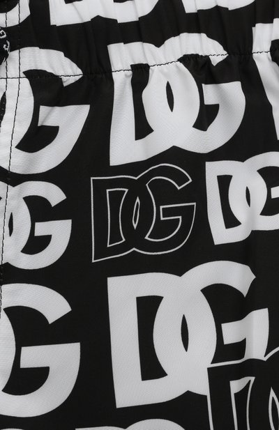 Плавки-шорты DOLCE & GABBANA черно-белого цвета по цене 22300 руб., арт. L4J835/G7D7Z/8-14, фото 3 Плавки-шорты DOLCE & GABBANA, арт. L4J835/G7D7Z/8-14, фото 3