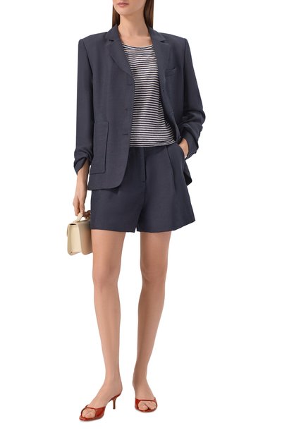 Футболка из хлопка и льна OFFICINE GENERALE, арт. S26WTEE203, фото 2