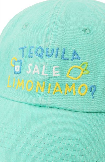 Хлопковая бейсболка MC2 SAINT BARTH бирюзового цвета по цене 5505 руб., арт. STBA/DAVIS/00423F, фото 4 Хлопковая бейсболка MC2 SAINT BARTH, арт. STBA/DAVIS/00423F, фото 4