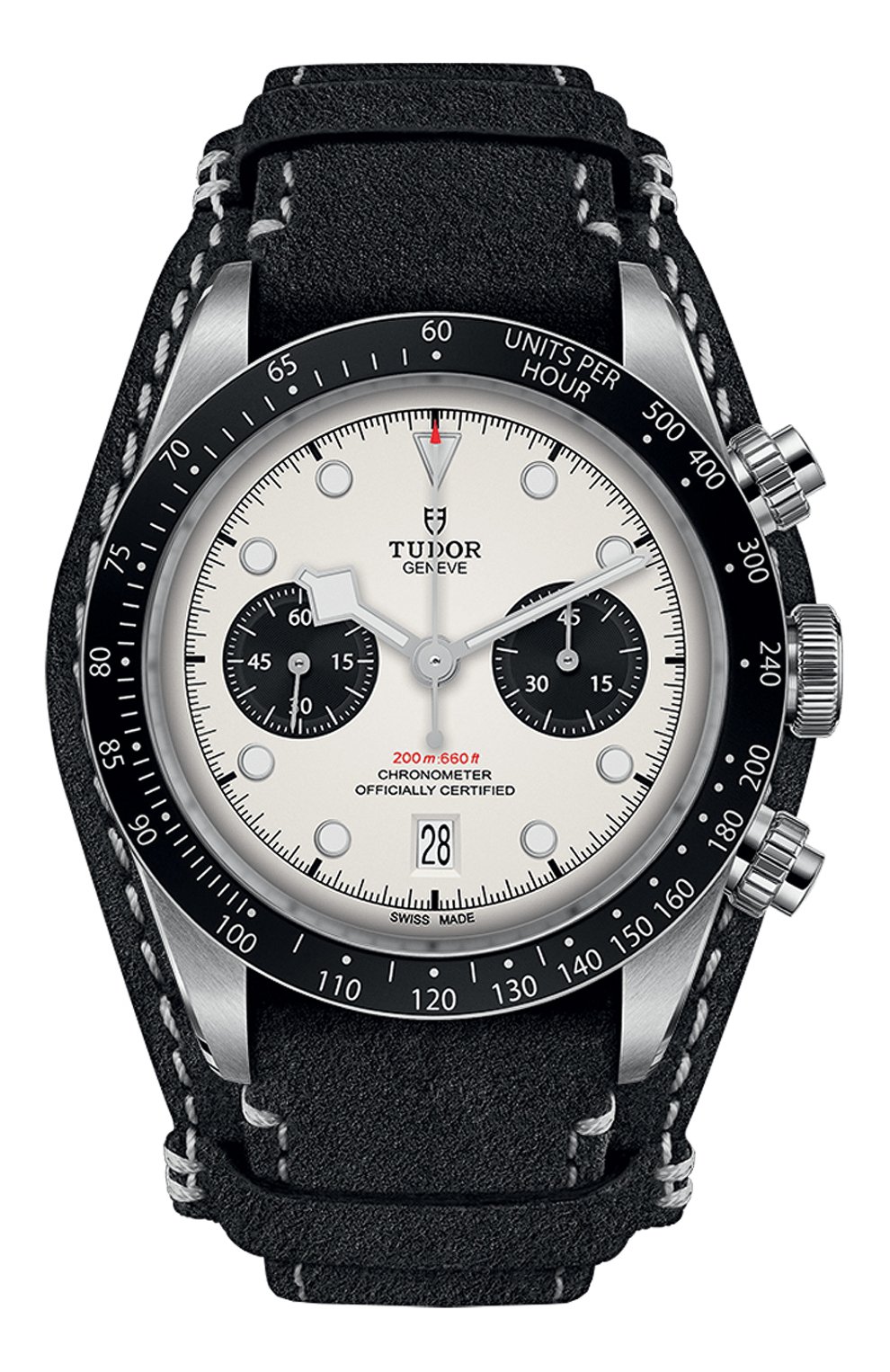 Часы black bay chrono TUDOR, арт. 79360N/CALF BLACK/WHITE, фото 1